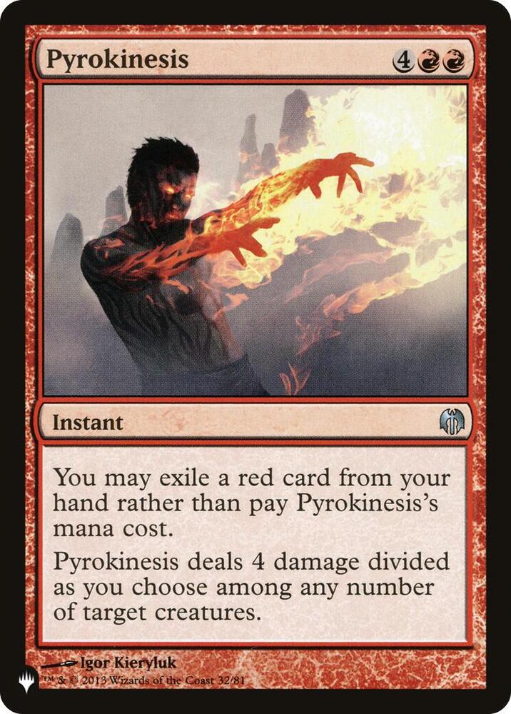 Pyrokinesis 32/81 (The List Reprints)  | Good Games Adelaide SA