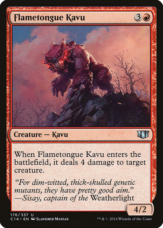 Flametongue Kavu [Commander 2014] | Good Games Adelaide SA