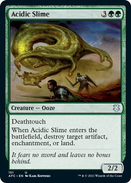 Acidic Slime 151 (Commander: Adventures in the Forgotten Realms)  | Good Games Adelaide SA