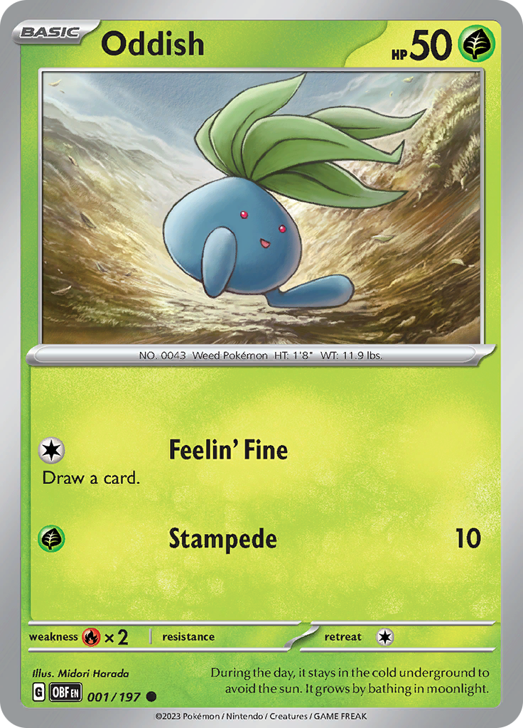 Oddish (001/197) [Scarlet & Violet: Obsidian Flames] | Good Games Adelaide SA