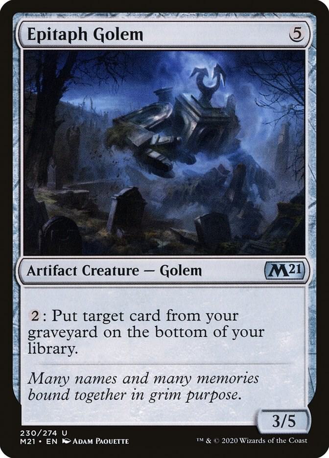 Epitaph Golem 230 (Core Set 2021)  - Foil | Good Games Adelaide SA