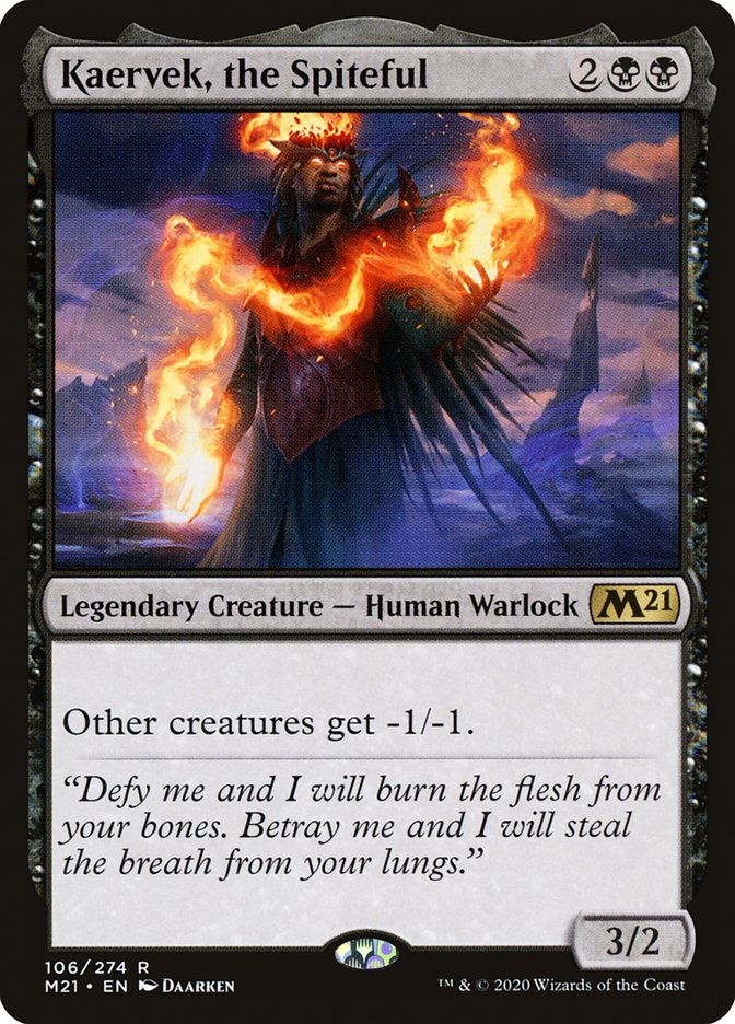 Kaervek, the Spiteful 106 (Core Set 2021)  - Foil | Good Games Adelaide SA