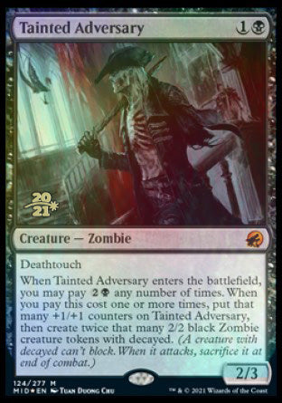 Tainted Adversary [Innistrad: Midnight Hunt Prerelease Promos] | Good Games Adelaide SA