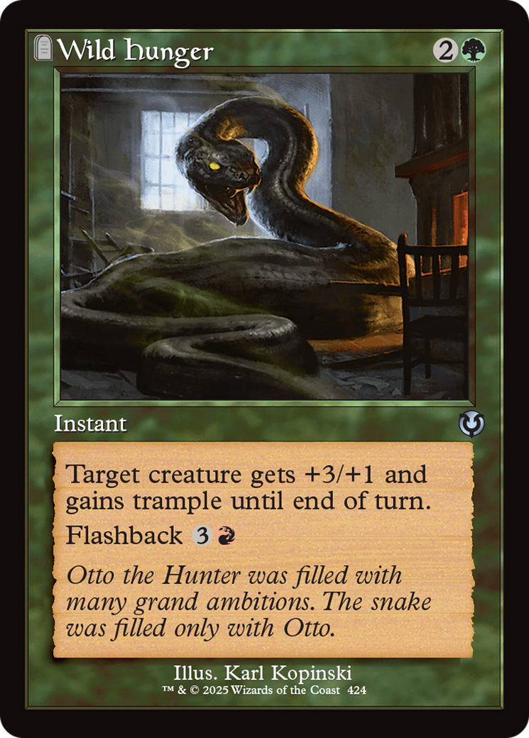 Wild Hunger (Retro Frame) [Innistrad Remastered] | Good Games Adelaide SA