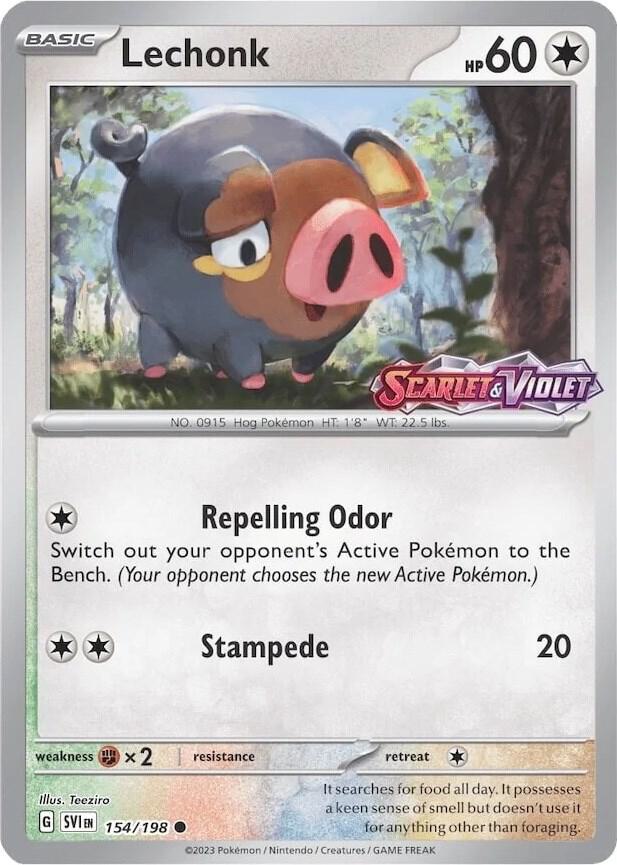 Lechonk Store Promo 154/198 (Miscellaneous Cards & Products)  - Reverse Holofoil | Good Games Adelaide SA