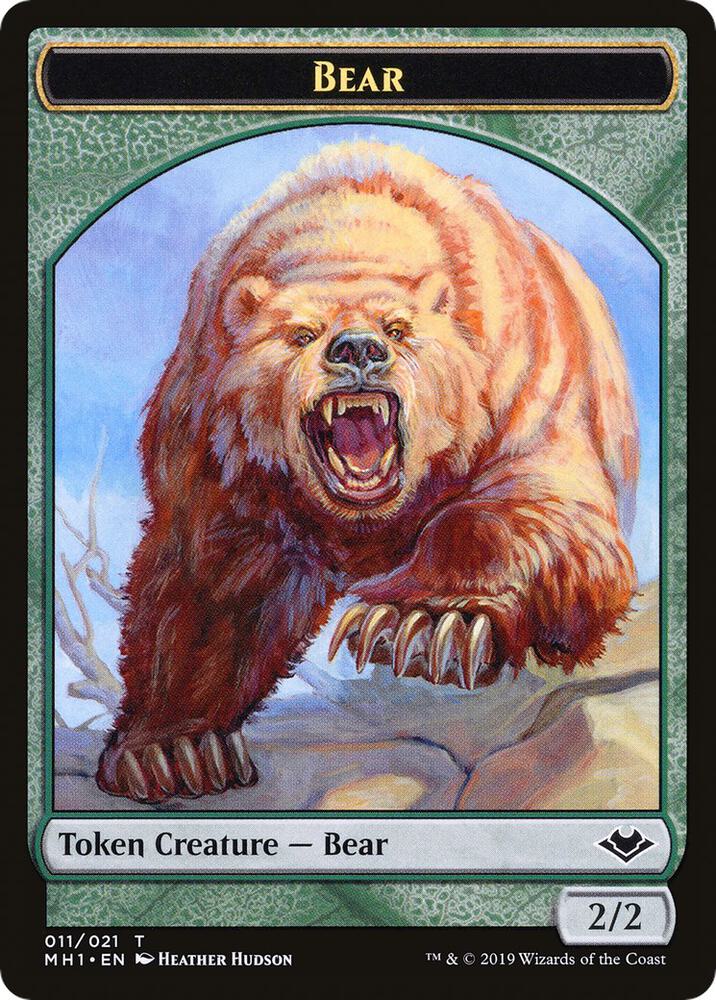Bear Spirit Double Sided Token 11 // 16 (Modern Horizons)  | Good Games Adelaide SA