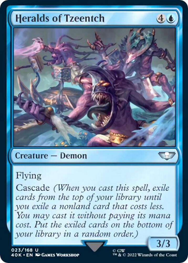Heralds of Tzeentch Surge Foil 23 (Universes Beyond: Warhammer 40,000)  - Foil | Good Games Adelaide SA