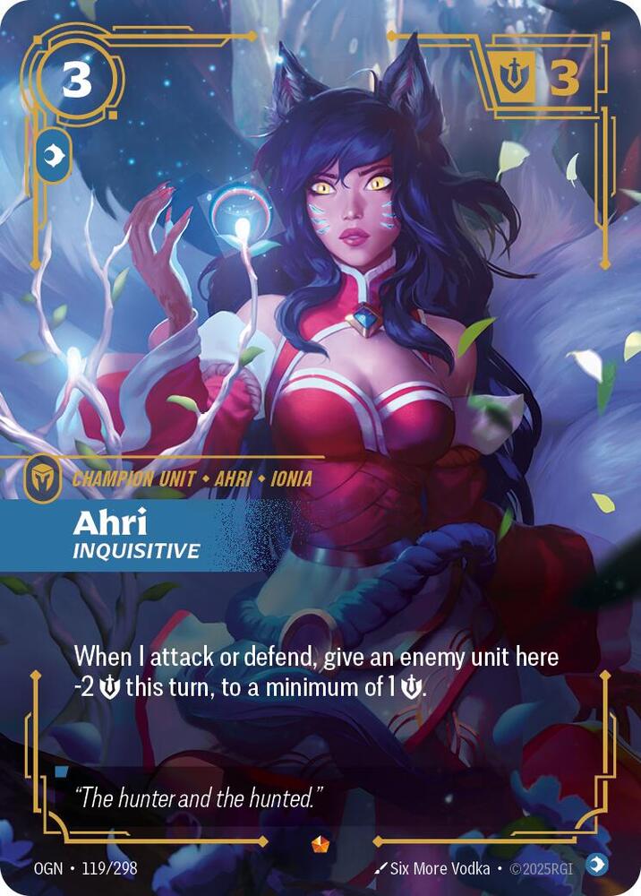 Ahri - Inquisitive 119/298 (Origins)  - Foil | Good Games Adelaide SA