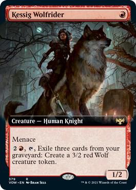 Kessig Wolfrider Extended Art 379 (Innistrad: Crimson Vow)  | Good Games Adelaide SA