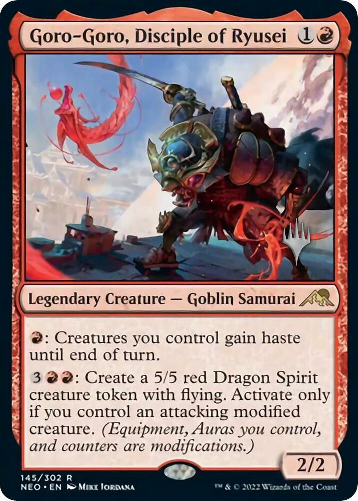 Goro Goro Disciple of Ryusei 145 (Promo Pack: Kamigawa: Neon Dynasty)  | Good Games Adelaide SA