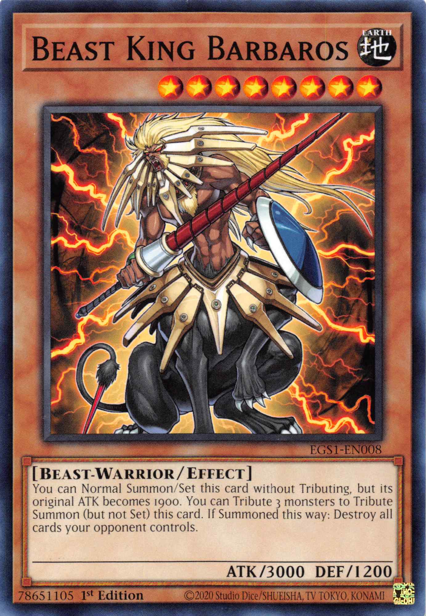 Beast King Barbaros [EGS1-EN008] Common | Good Games Adelaide SA