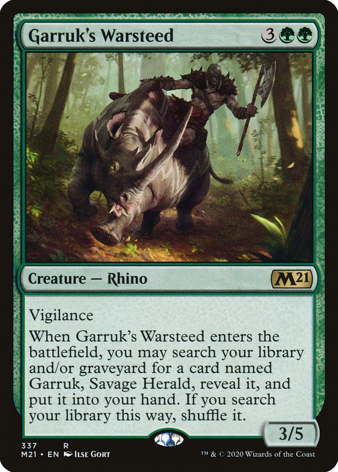 Garruk's Warsteed 337 (Core Set 2021)  | Good Games Adelaide SA