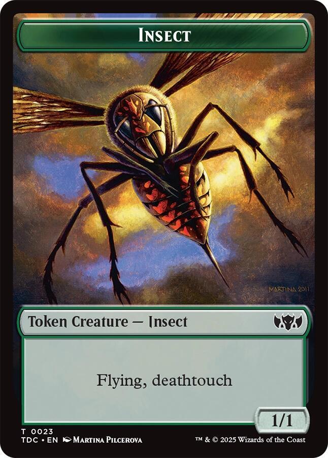Insect 0023 Wall Double Sided Token 23 // 7 (Commander: Tarkir: Dragonstorm)  | Good Games Adelaide SA