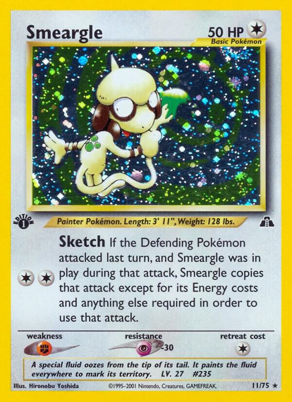 Smeargle 11/75 (Neo Discovery)  - 1st Edition Holofoil | Good Games Adelaide SA