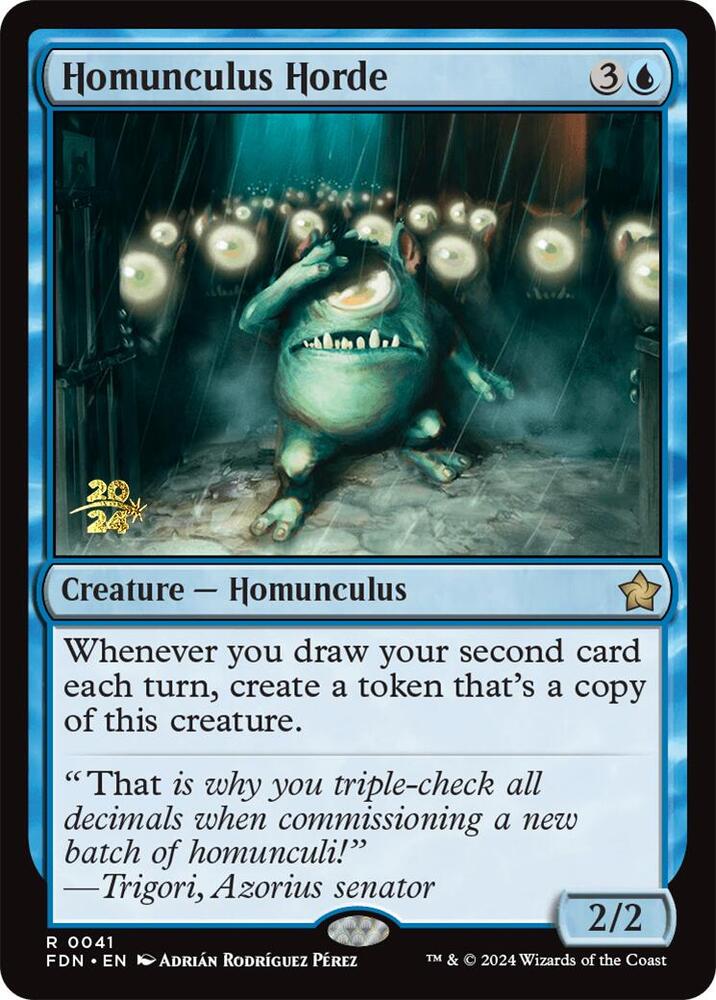 Homunculus Horde 41 (Prerelease Cards)  - Foil | Good Games Adelaide SA