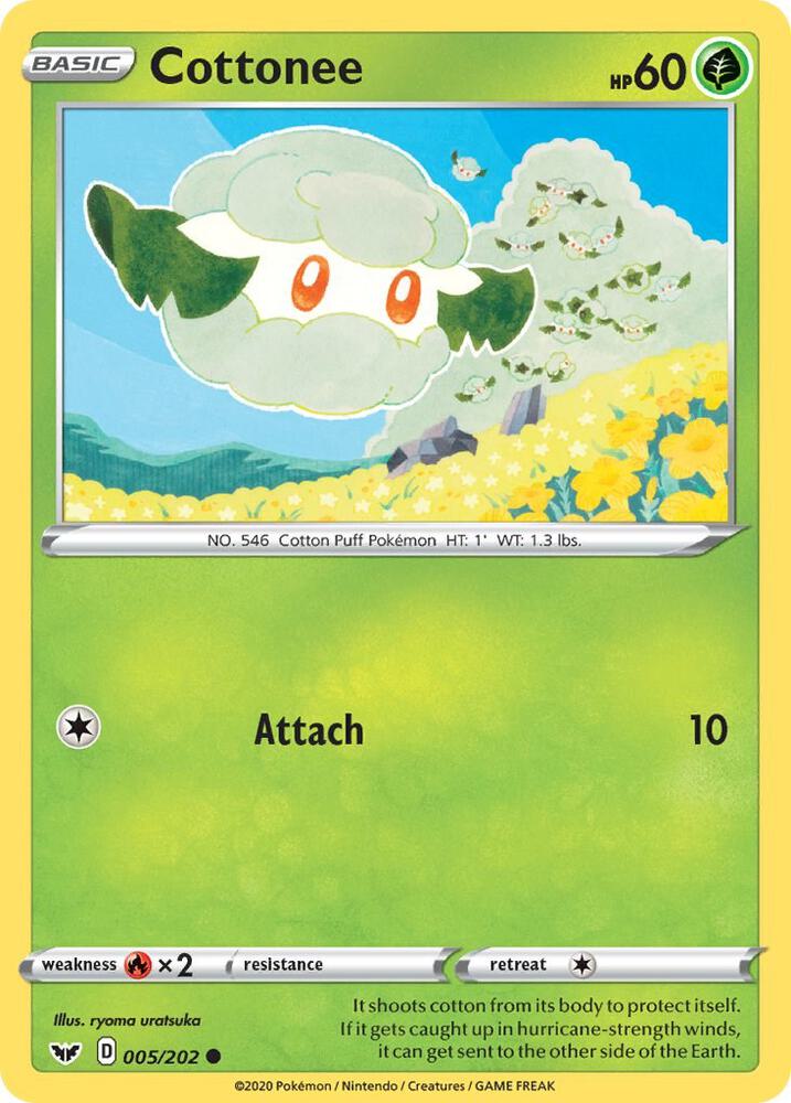 Cottonee 005/202 (SWSH01: Sword & Shield Base Set)  | Good Games Adelaide SA