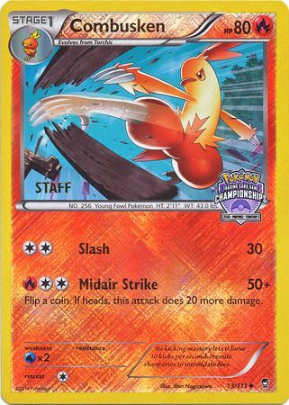 Combusken (13/111) (Championship Promo Staff) [XY: Furious Fists] | Good Games Adelaide SA