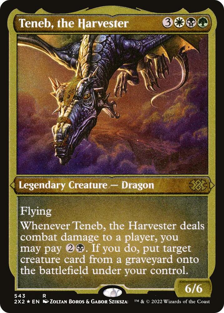 Teneb the Harvester Foil Etched 543 (Double Masters 2022)  - Foil | Good Games Adelaide SA