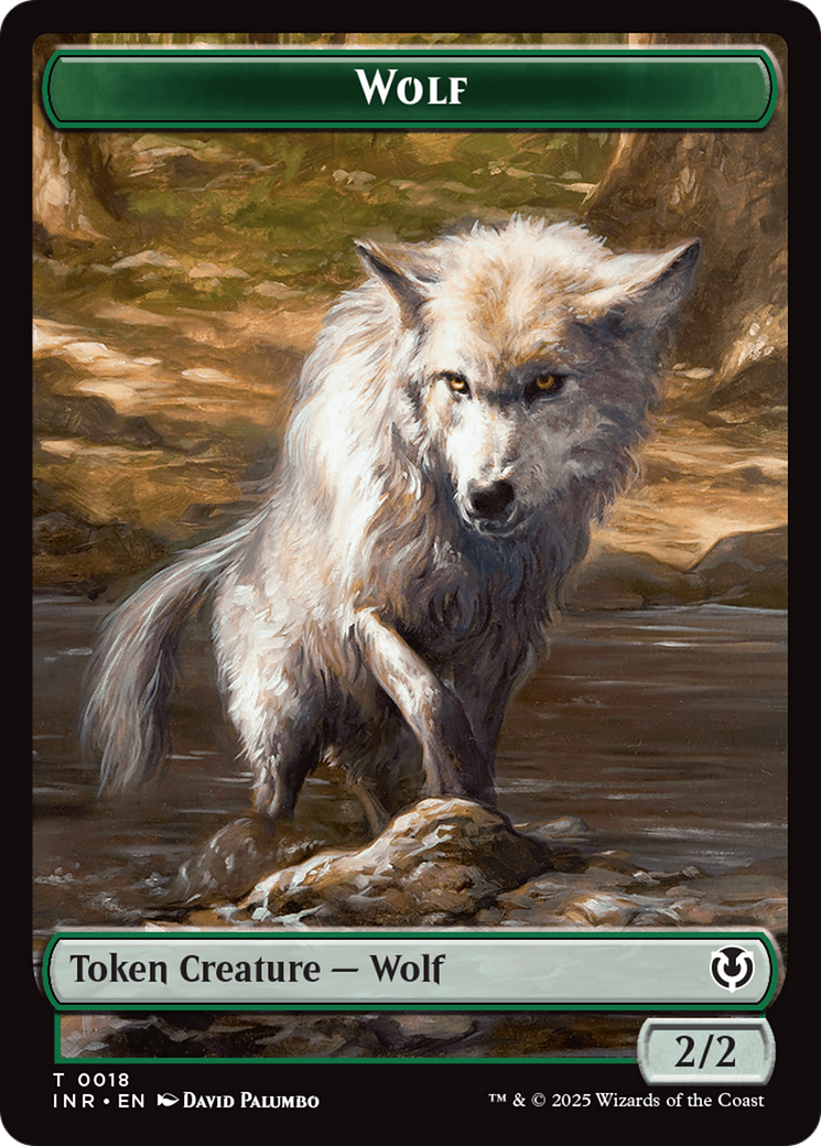 Wolf (0009) // Wolf (0018) Double-Sided Token [Innistrad Remastered Tokens] | Good Games Adelaide SA