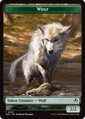 Wolf (0009) // Wolf (0018) Double-Sided Token [Innistrad Remastered Tokens] | Good Games Adelaide SA