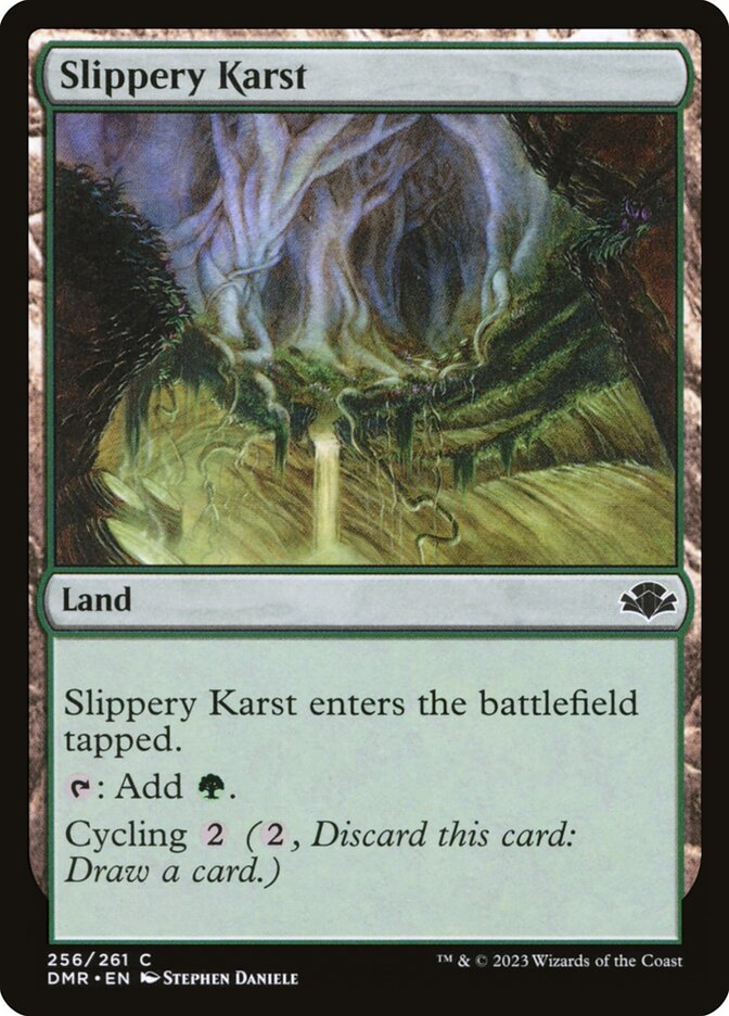 Slippery Karst 256 (Dominaria Remastered)  - Foil | Good Games Adelaide SA