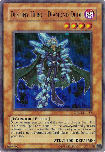 Destiny HERO - Diamond Dude [DR04-EN183] Super Rare | Good Games Adelaide SA