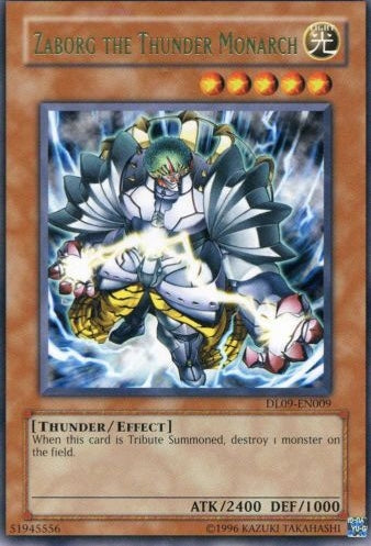 Zaborg the Thunder Monarch (Green) [DL09-EN009] Rare | Good Games Adelaide SA