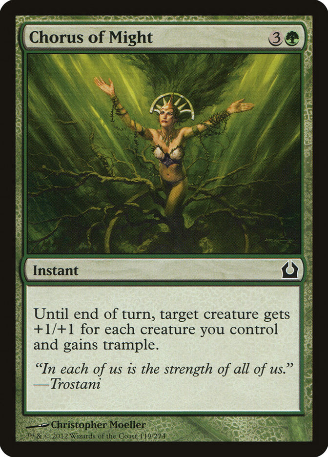 Chorus of Might 119 (Return to Ravnica)  - Foil | Good Games Adelaide SA