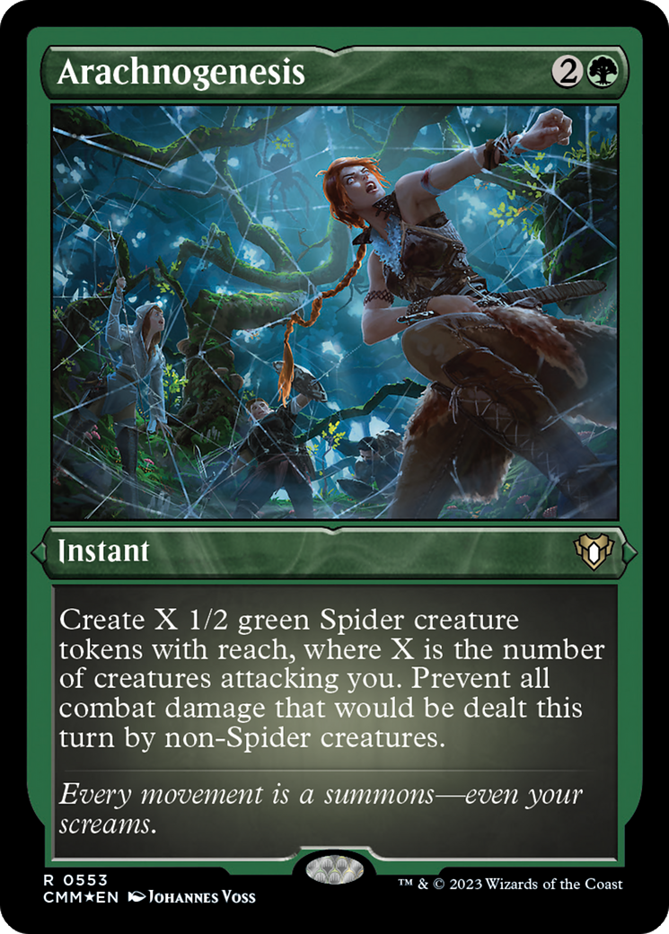 Arachnogenesis (Foil Etched) [Commander Masters] | Good Games Adelaide SA