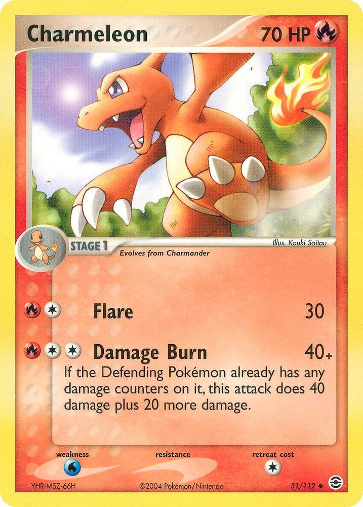 Charmeleon 31/112 (FireRed & LeafGreen)  - Reverse Holofoil | Good Games Adelaide SA