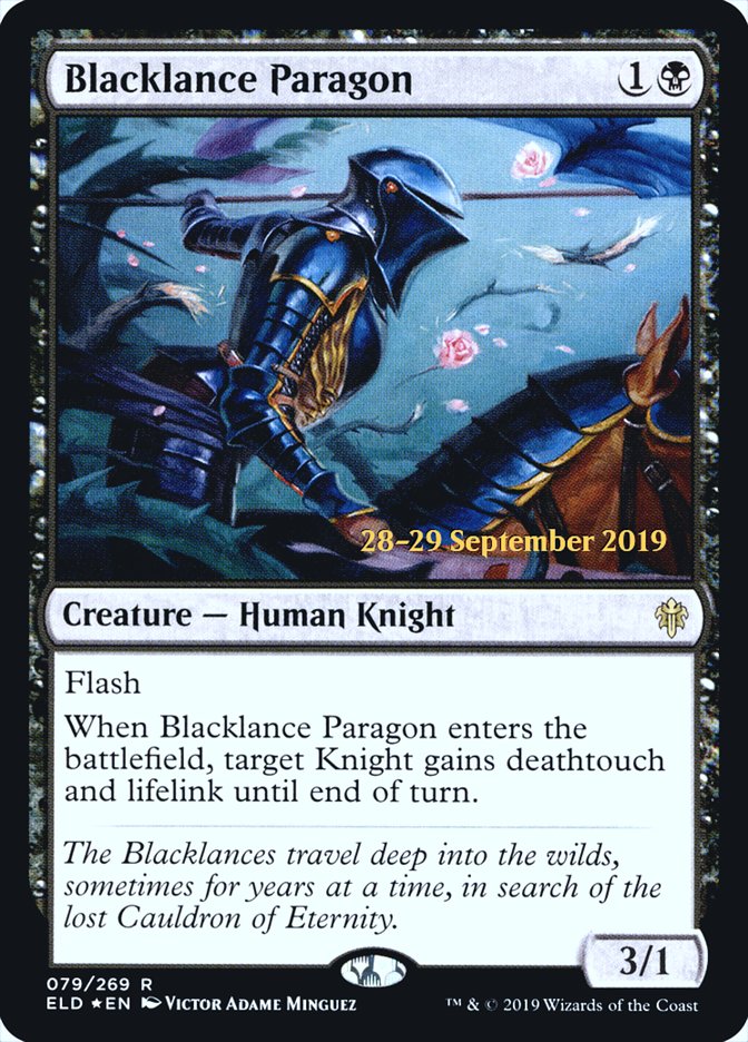 Blacklance Paragon  [Throne of Eldraine Prerelease Promos] | Good Games Adelaide SA