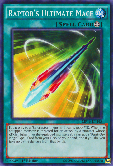 Raptor's Ultimate Mace [MP16-EN145] Common | Good Games Adelaide SA