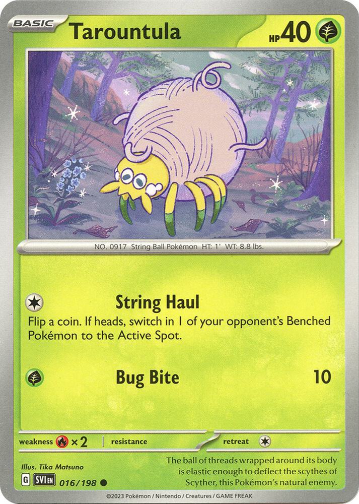 Tarountula 016/198 (SV01: Scarlet & Violet Base Set)  | Good Games Adelaide SA