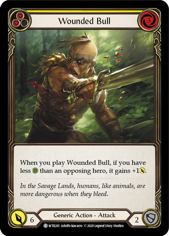 Wounded Bull (Yellow) [U-WTR201] Unlimited Rainbow Foil | Good Games Adelaide SA