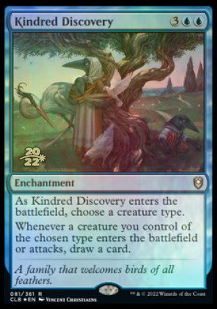 Kindred Discovery [Commander Legends: Battle for Baldur's Gate Prerelease Promos] | Good Games Adelaide SA