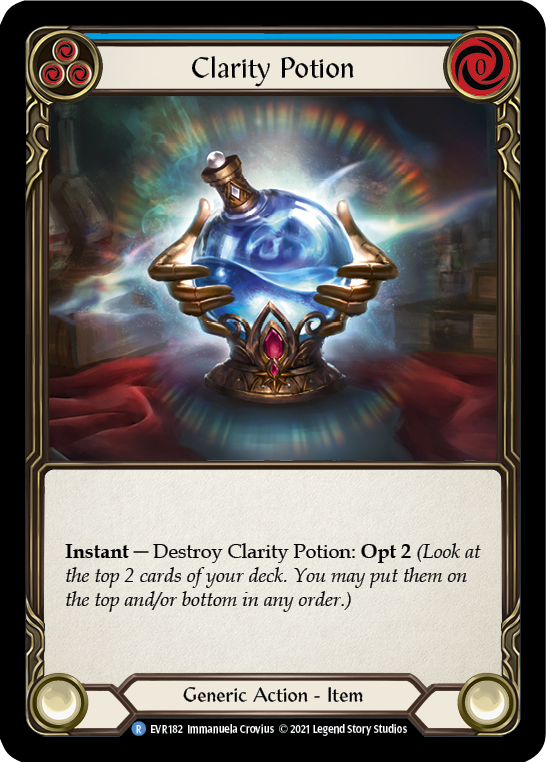 Clarity Potion [EVR182] (Everfest)  1st Edition Cold Foil | Good Games Adelaide SA