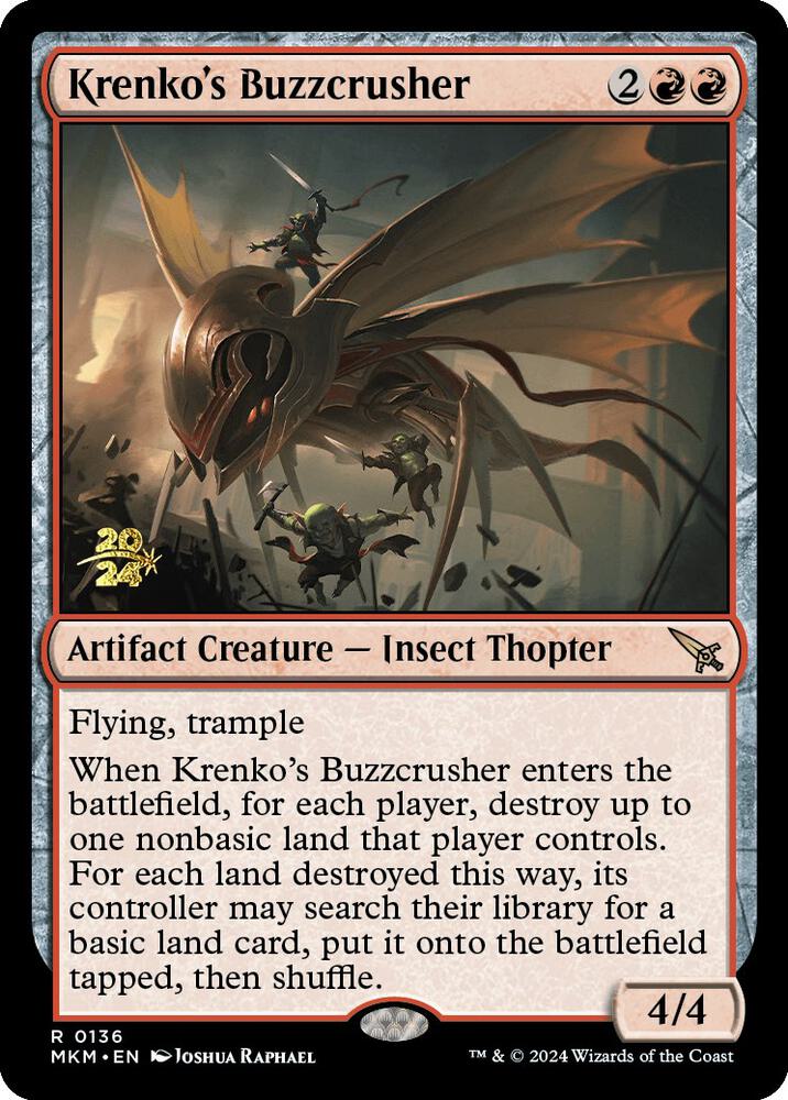 Krenkos Buzzcrusher 136 (Prerelease Cards)  - Foil | Good Games Adelaide SA
