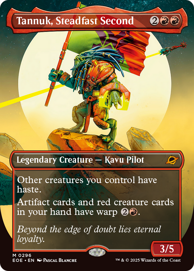 Tannuk, Steadfast Second (Borderless) [Edge of Eternities] | Good Games Adelaide SA