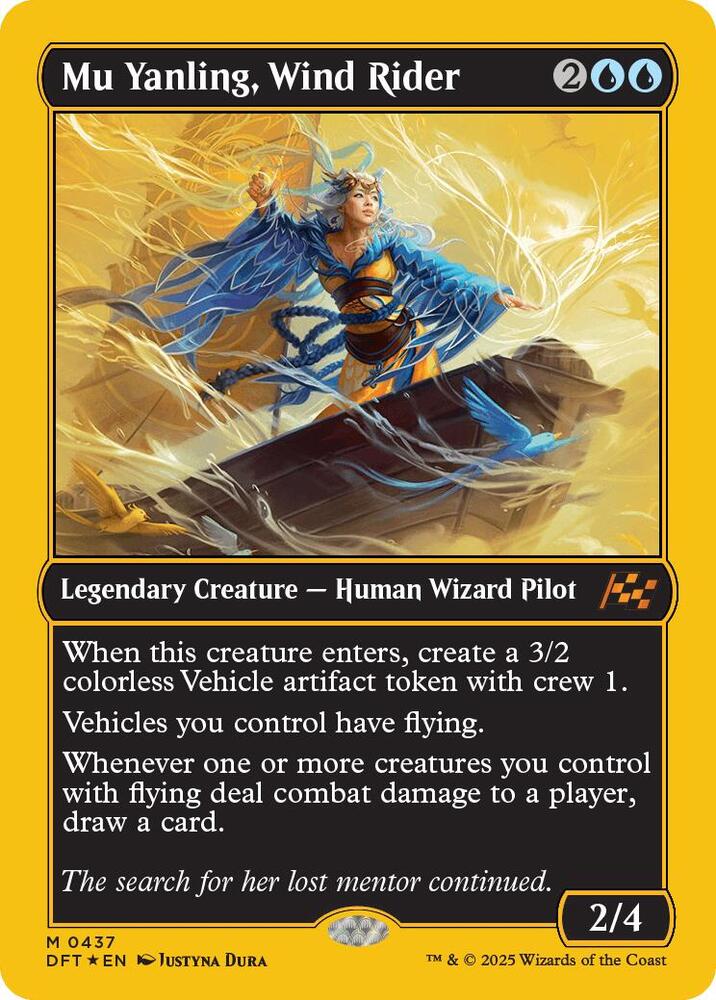 Mu Yanling, Wind Rider 437 (Aetherdrift)  - Foil | Good Games Adelaide SA