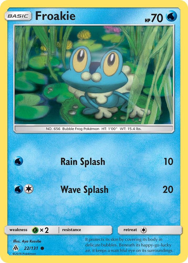 Froakie 22/131 (SM - Forbidden Light)  | Good Games Adelaide SA