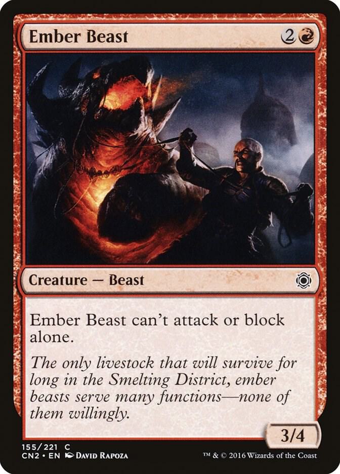 Ember Beast 155 (Conspiracy: Take the Crown)  - Foil | Good Games Adelaide SA