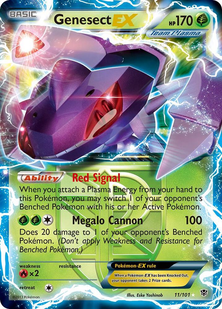Genesect EX Team Plasma 11/101 (Plasma Blast)  - Holofoil | Good Games Adelaide SA