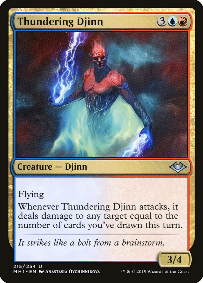 Thundering Djinn 215 (Modern Horizons)  | Good Games Adelaide SA