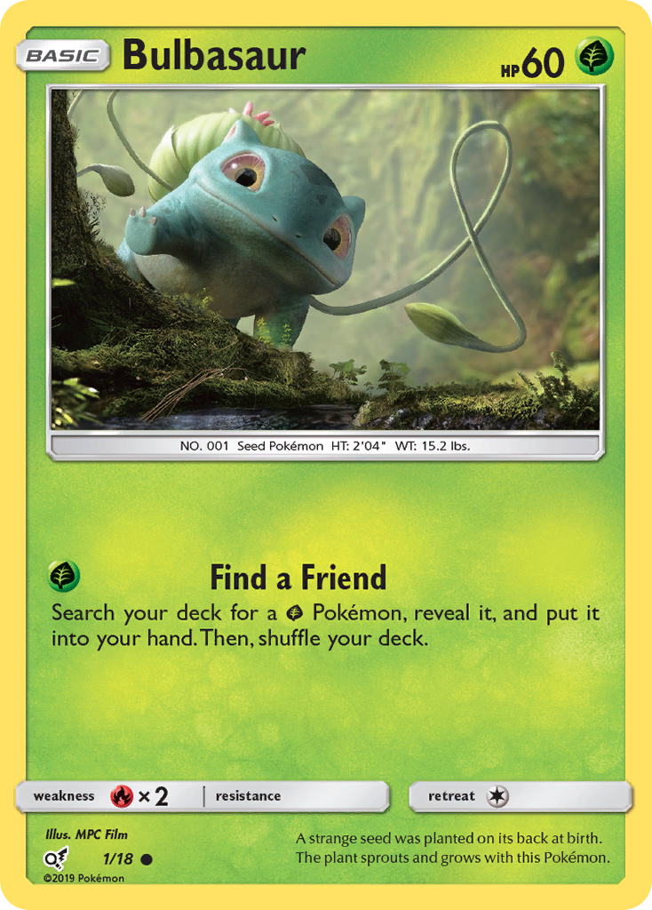 Bulbasaur (1/18) [Sun & Moon: Detective Pikachu] | Good Games Adelaide SA