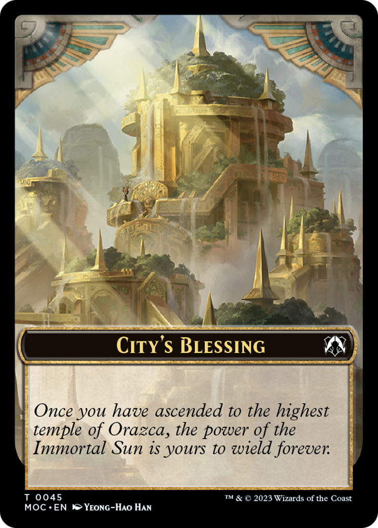 Elephant // City's Blessing Double-Sided Token [March of the Machine Commander Tokens] | Good Games Adelaide SA