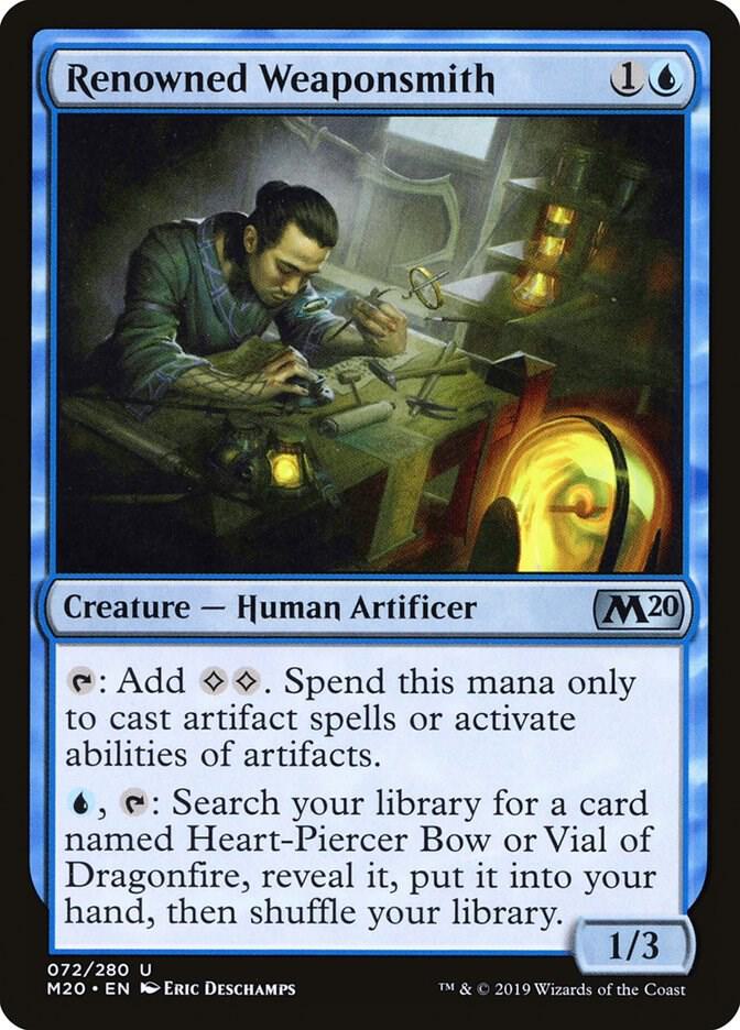 Renowned Weaponsmith 72 (Core Set 2020)  - Foil | Good Games Adelaide SA