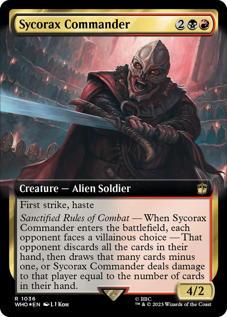 Sycorax Commander (Extended Art) (Surge Foil) [Doctor Who] | Good Games Adelaide SA