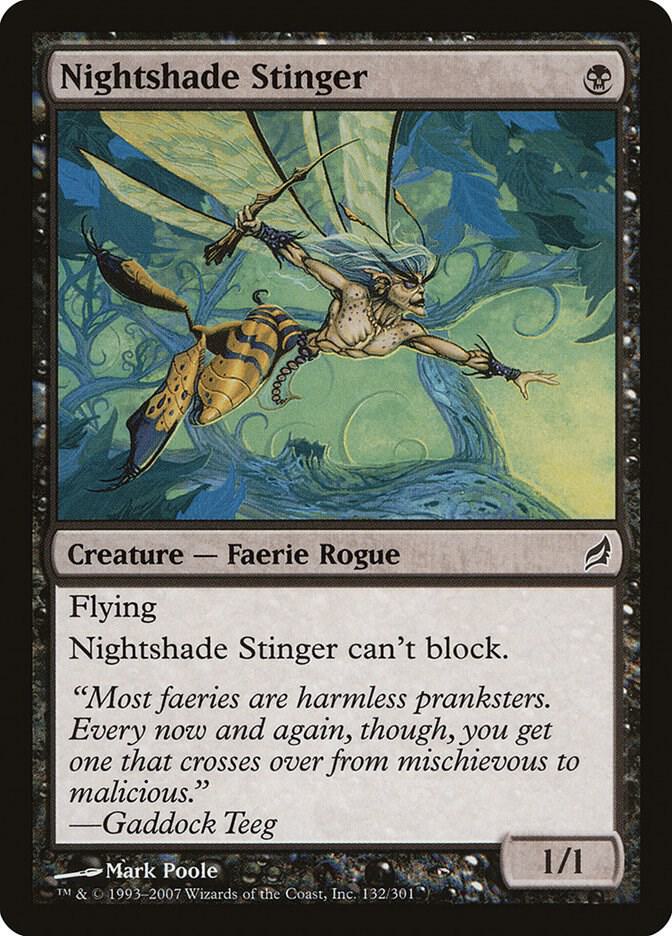 Nightshade Stinger 132 (Lorwyn)  - Foil | Good Games Adelaide SA