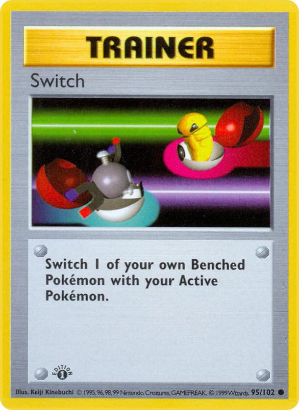 Switch 095/102 (Base Set (Shadowless))  - Unlimited | Good Games Adelaide SA