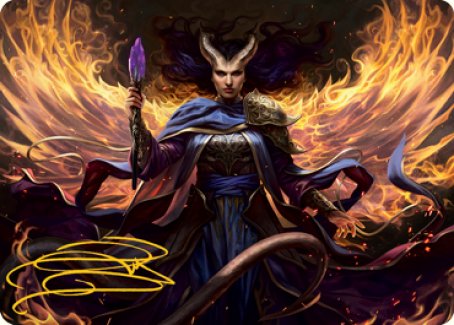 Farideh, Devil's Chosen Art Card (Gold-Stamped Signature) [Dungeons & Dragons: Adventures in the Forgotten Realms Art Series] | Good Games Adelaide SA